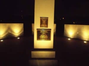 Vet Memorial at night Oldsmar