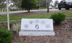 Veterans all branches of service Memorial Monument