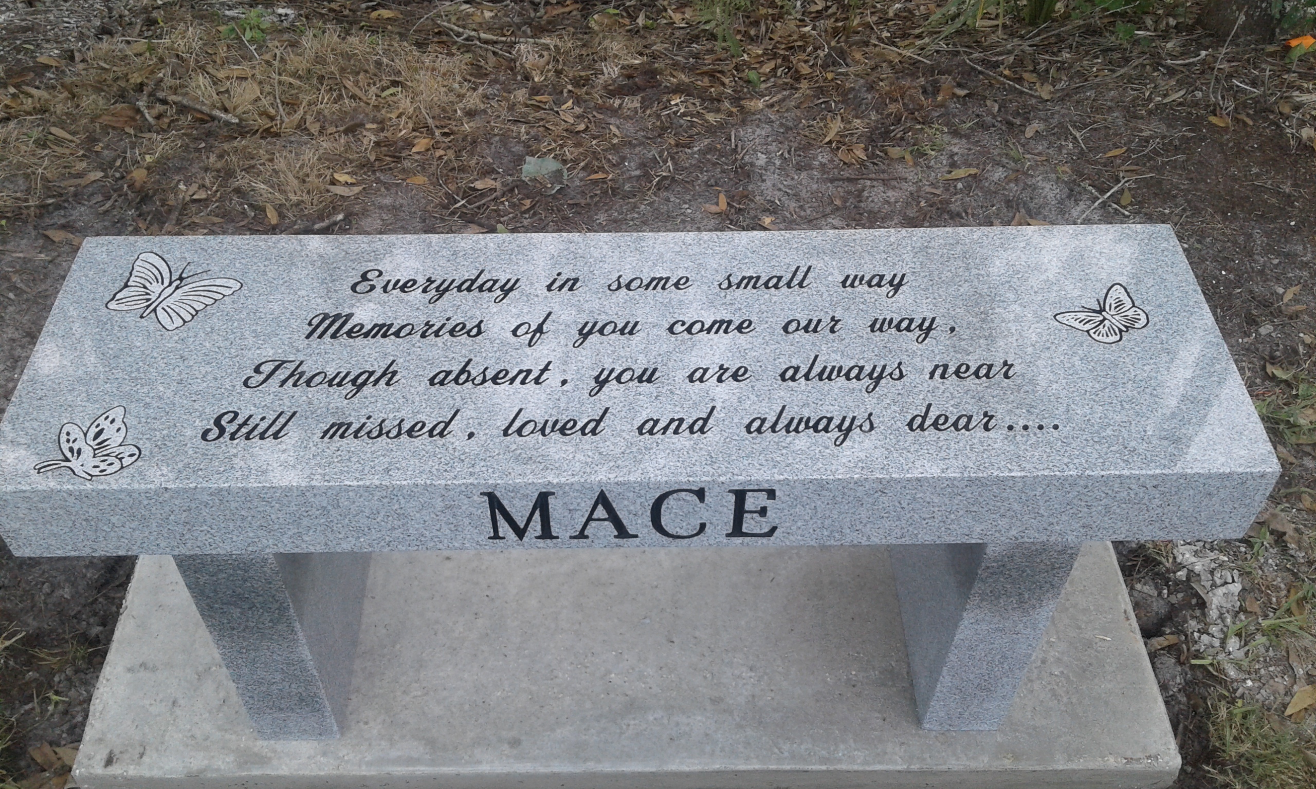 Memorial And Cremation Benches Floridamonumentcom