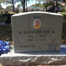 Single memorial photo police badge