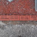 Sandblasted Brick Engraving