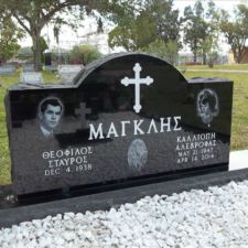 Lasered and lettered monument