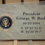 engraved pool deck presidential seal