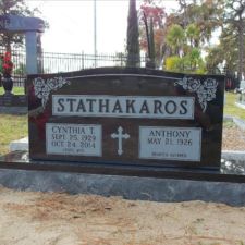 Jet black polished family name