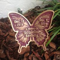 bronze garden butterfly memorial