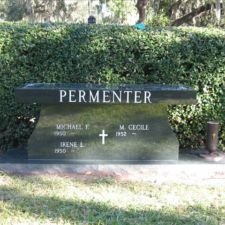 evergreen cremation bench sylvan abbey cemetery