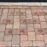 Engraved Sandblasted Paver bricks sidewalk school fundraiser, Tampa