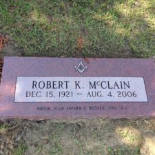 India Red flat marker Lake Carrol Cemetery