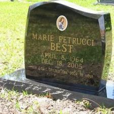 Monument with gold lettering Sunnyside Cemetery