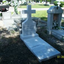 Cherokee white marble cross
