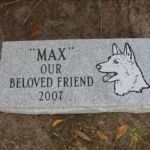 grey granite pet marker