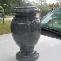 grey marble vase
