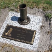Infant Memorial with vase