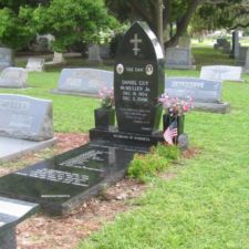 Black custom monument