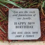 personal garden stone