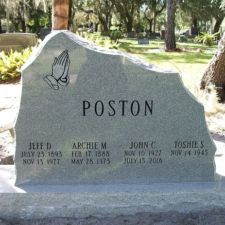 Natural granite rock shape monument Dunedin, Fl