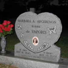 Single grey heart with vase