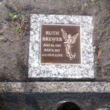 8 x 8 bronze memorial