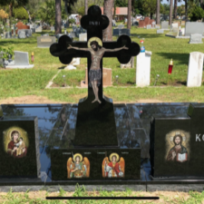 full color laser etched saints