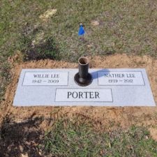 double grey memorial bronze vase Dade City Floral Hills
