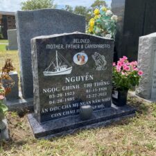 Vietnemese memorial fishing boat bass Calvary Catholic